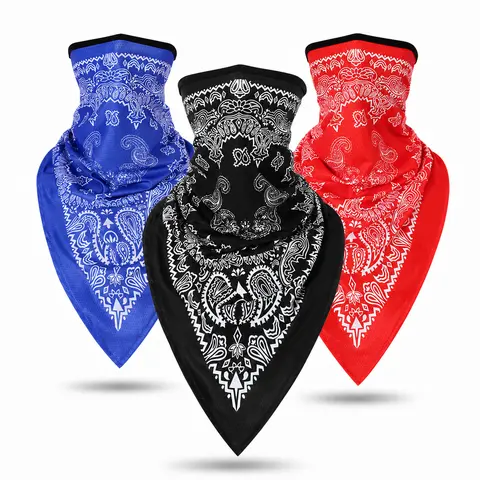 Yeomoo Paisley Print Bandana Scarf - Unisex Soft Breathable Neck Gaiter, Outdoor Labor Workwear Accessory for Blue Collars, Multi-Use Sports Face Cover