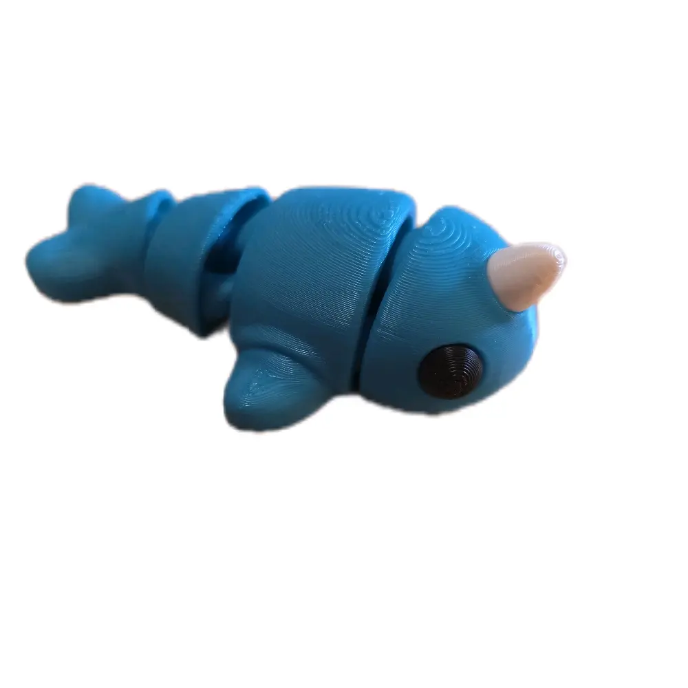 3D printed narwhal
