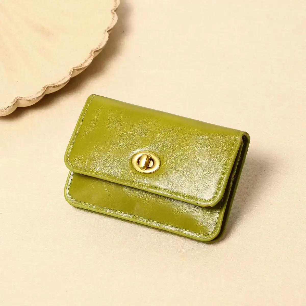 Women's Retro Solid Wallet, Compact Artificial Leather Coin Purse with RFID Protection, Multi-Layer Card Holder and Lock, Wallets For Women, Anti-Picking Women's Wallets