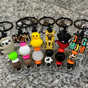 Focal Bead Keychain on Live