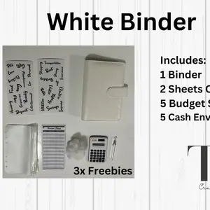 Budget Binder  Starter Kit PU Leather Synthetic