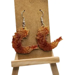 Realistic Shrimp Earrings for Any Occasion High-Quality Durable Hook Earrings Lightweight and Comfortable Seafood Lover Accessory