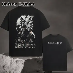 Attack on Titan Survey Corps Anime Graphic Tee, Eren Yeager Mikasa Ackerman Levi Ackerman Shirt, Vintage Shirt, Manga Lover Gift Streetwear Menswear