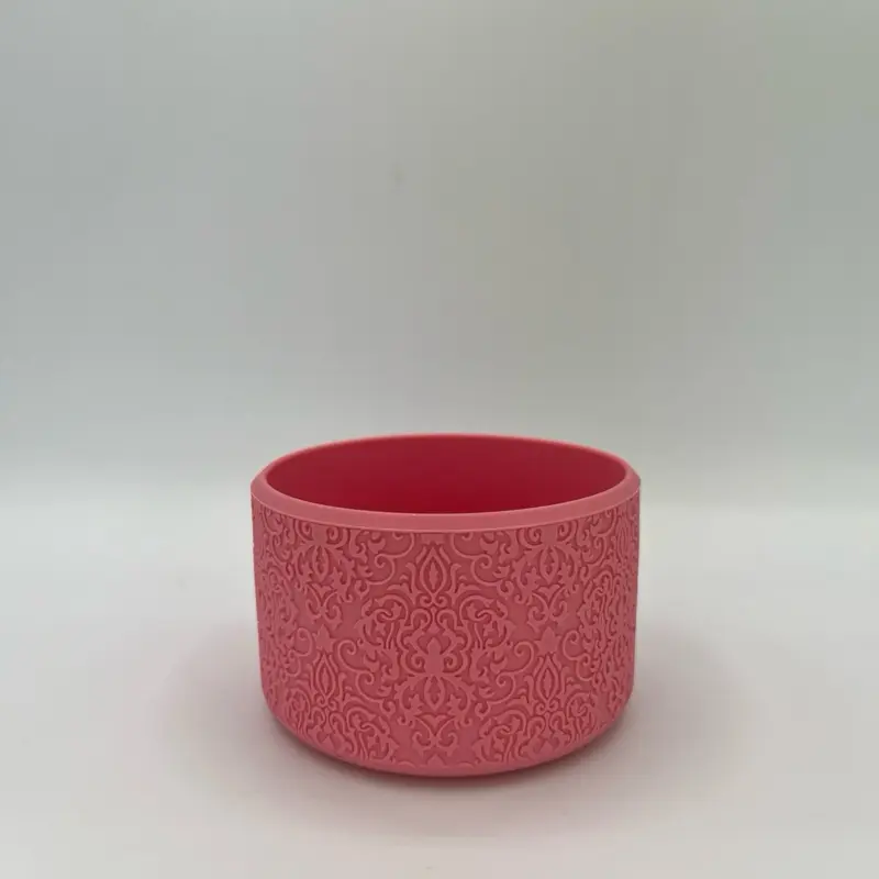 Chantilly Pink Tumbler Boot for 40oz & 30oz Stanley | Intricate Patterned Cup Sleeve | Aesthetic, Elegant, Protective Fit