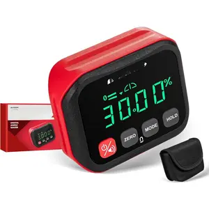 Digital Angle Gauge with  Base for Table , Woodworking, Pipe Installation, +-0.1? Accuracy Angle Finder with Calibration,  Range, Auto-Rotating LCD Display with Audible