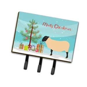 212 MAIN Suffolk Sheep Christmas Metal Wall Hook - Leash & Key Hanger, Home Decor, Room Decor, Household Supplies Organizer