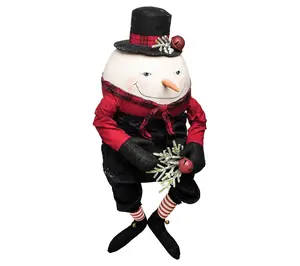 Gallerie II Abercrombie Snowman  Gathered Traditions Figurine