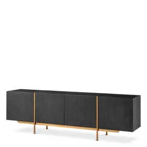 Bazilian Modern Veneer Credenza Cabinet
