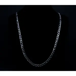 White Gold Figaro Chain 5mm