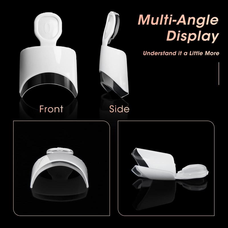 Short French Nail Tips – 120PCS White Acrylic Half Cover False Nails, 12 Sizes Square Nail Tips with Case for DIY Nail Extensions