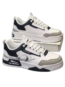 Men's Trendy Thick Sole Sneakers, Casual Sporty Low Top Shoes, Comfortable All-Season Footwear, Stylish Trainers, Trendy Walking Sneaker, Trendy Fashion Sneaker