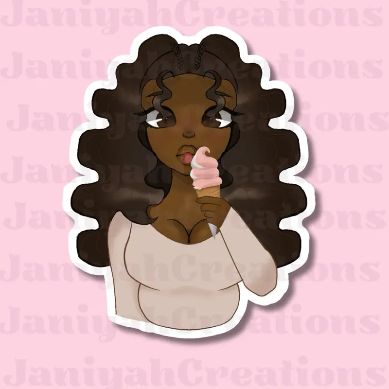Ice cream cutie sticker | 3”