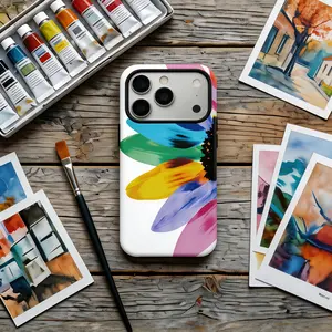 DarlingCase Colorful Floral Phone Case for iPhone 17 Phone 16 Case iPhone 15 14 13 Pro Max  Phone Case Aesthetic Cute Glossy Shockproof TPU PC Vibrant Art Protective Cover for Women