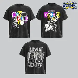 Liv Morgan Dominik Mysterio Revenge Tour T-Shirt Cry About It Tee Women Wrestling Graphic Shirt WWE Inspired Unisex Streetwear Viral