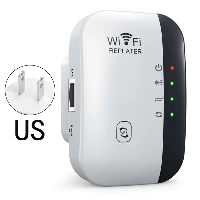WiFi Repeater, WiFi Range Extender, Wifi Extenders, 300Mbps Long Range Wireless Repeater Access Point, Wireless Network Repeater for Home and Office Use, Signal Booster