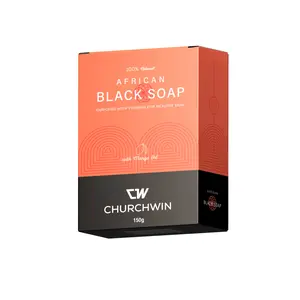 ChurchWin African Black Soap with Mango (5.3 oz) Gentle Nourishing Cleanser & Body Wash. Cocoa & Shea Natural Comfort. Vitamins A, E & Iron. Tackles Acne & Eczema