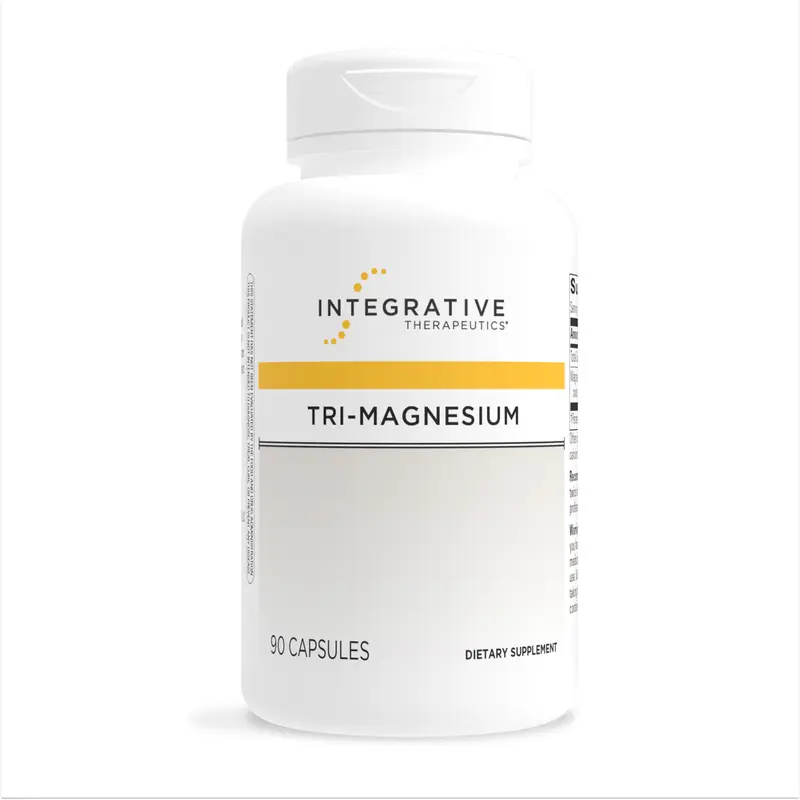 Integrative Therapeutics Tri-Magnesium (As Magnesium Citrate, Oxide, Malate) - Supports Healthy Muscle, Cardiovascular, Neurological Function* - Promotes Calm* - Dairy Free - Gluten Free