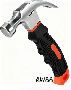 Compact Claw Hammer with Non-Slip Grip, Essential Hand Tool for Woodworking, Home Improvement & Outdoor Camping Hardware Clawhammer