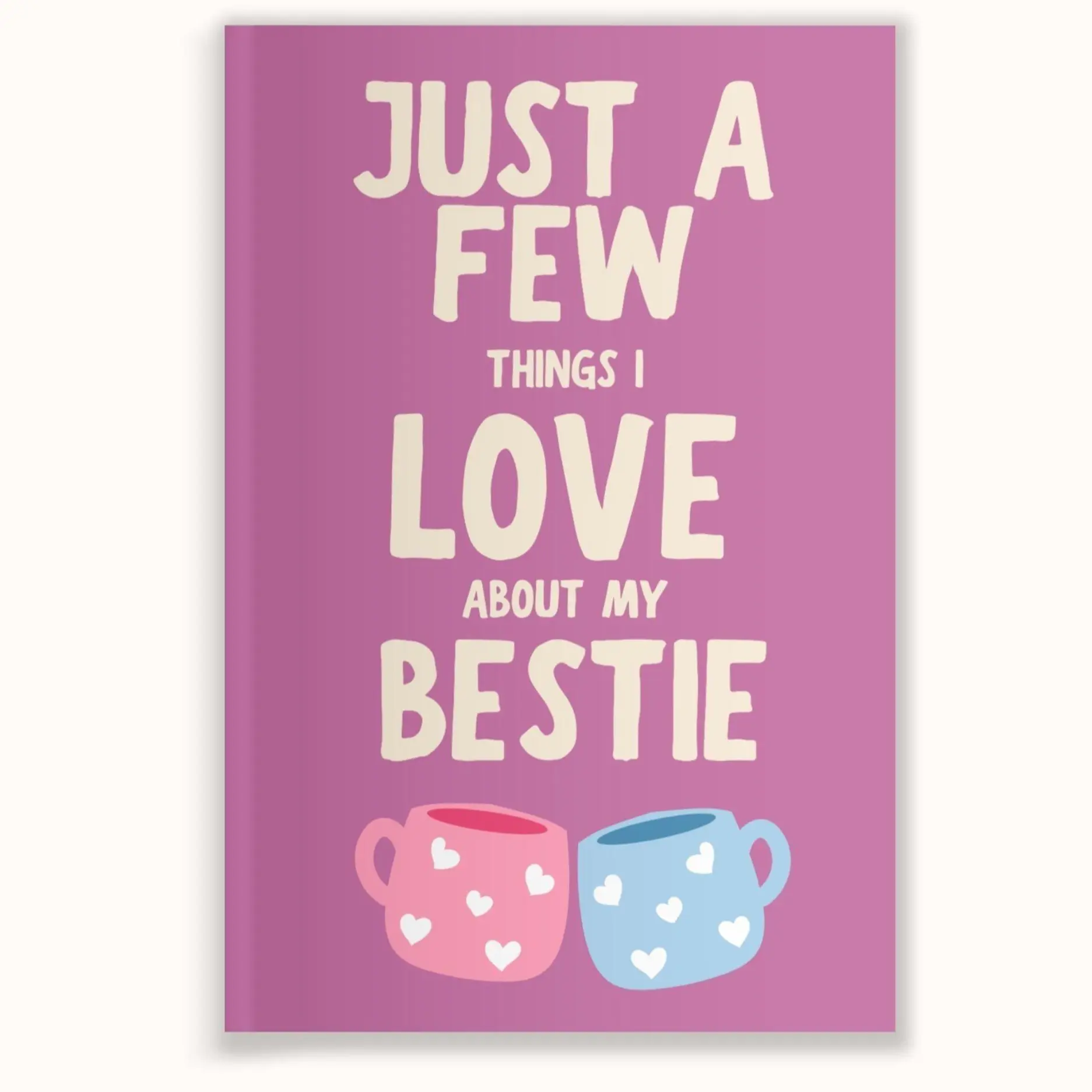 LARKINROAD Customized Fill-In-The-Blank Book, Gifts for Women, "Just A Few Things I Love About My Bestie" Theme, 6x9 Inches, 20 Guided Prompts, Full Color Pages, Easy and Fun to Complete Keepsake, Bridesmaids