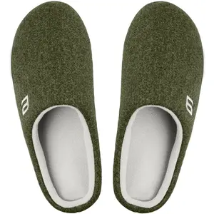 Mens Memory Foam Slippers Plush Lining Non-Slip Indoor House Shoes Soft Warm Bedroom Comfort Home Office Lightweight Machine Washable Modern Two-Tone Design