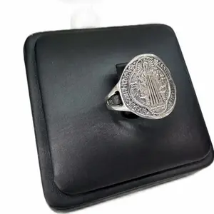 Silver 925 Saint benedict ring | Anillo de plata 925 San Benito de Abad