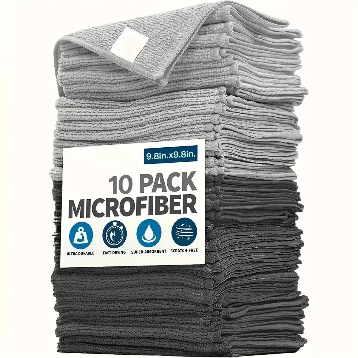 5/10/20 Piece Kitchen Towels, Ultra-Fine Fiber Light Cleaning Cloth Set, Microfiber Kitchen Towels, Dish Towels For Drying Dishes, Dishcloths For Washing Dishes, Highly Absorbent, Soft Stain-Removal Cloths