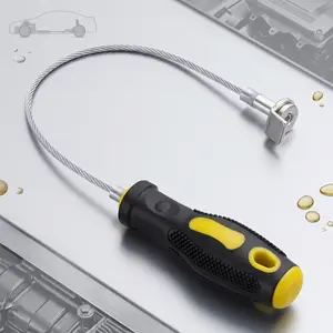 Strong Magnetic Oil Drain Plug Remover Tool, Oil Drain Plug Remover Instrument, Anti Scald Sump Plug Removal Tool, Universal Flexible Oil Plug Removal Tool (14 Inch)