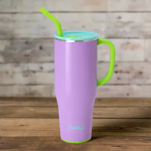 SWIG Ultraviolet 40oz Mega Mug Tumbler with Handle - Keep it Cool in Radiant Purple!