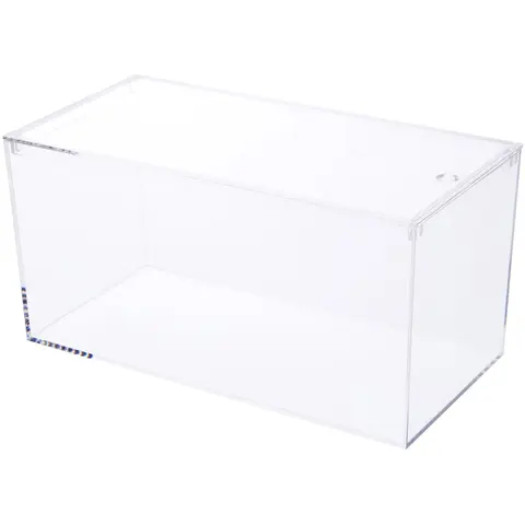 Pioneer Plastics 083CAQUA Clear Micro Habitat Terrarium, Tarantula Enclosure, Desktop Aquarium, 7.75" W x 3.75" D x 3.75" H