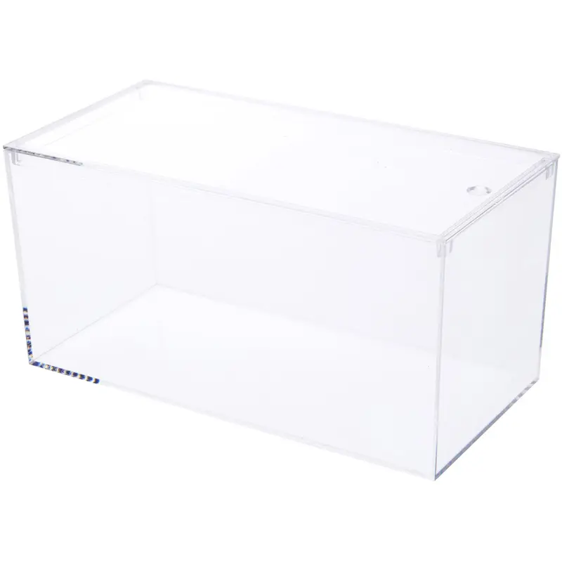 Pioneer Plastics 083CAQUA Clear Micro Habitat Terrarium, Tarantula Enclosure, Desktop Aquarium, 7.75" W x 3.75" D x 3.75" H