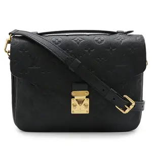 Pre-owned Louis Vuitton Calfskin Shoulder Bags Pochette Metis Monogram Empreinte 2way Shoulder Bag