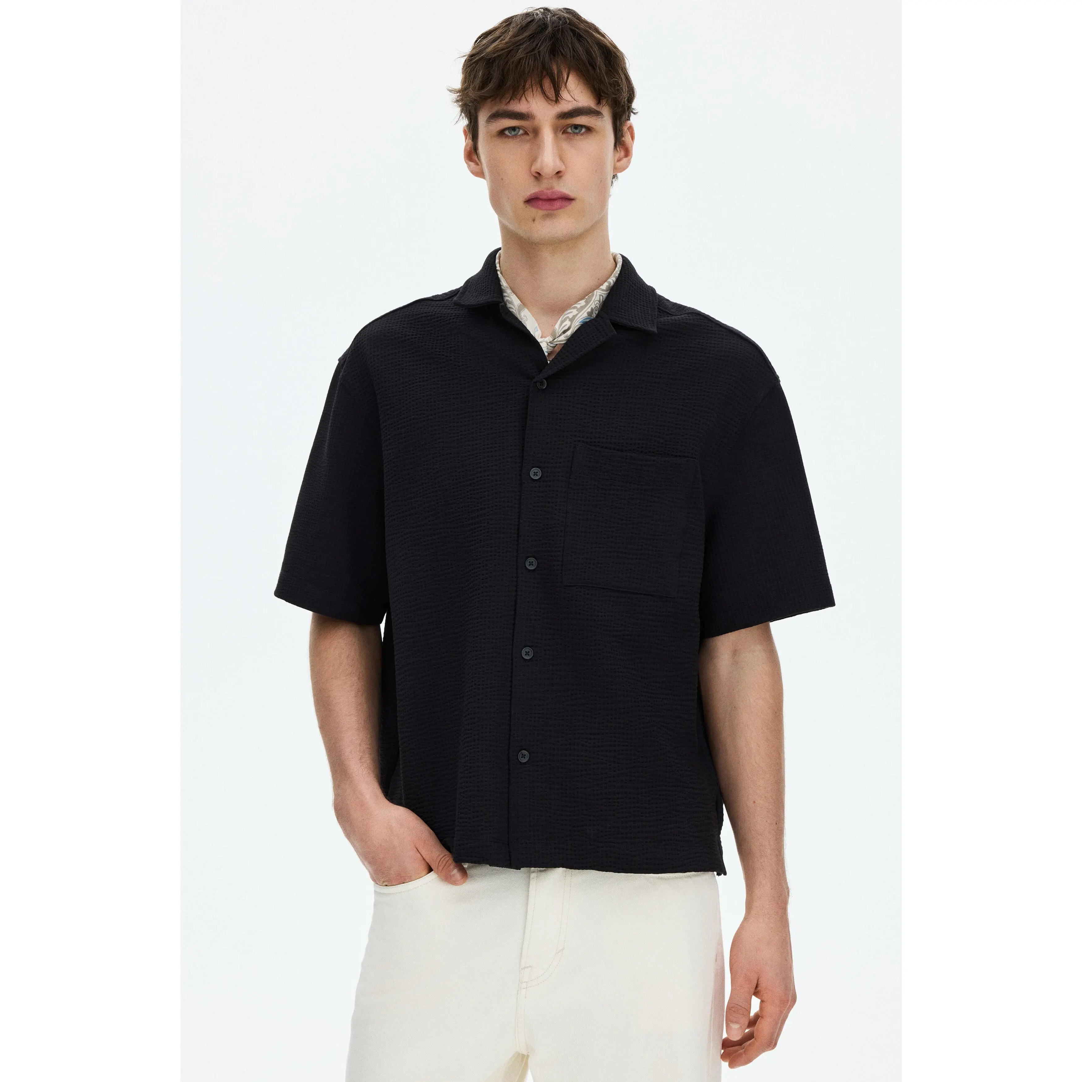 H&M Relaxed Fit Waffled resort shirt H&M Relaxed Fit Waffled resort shirt