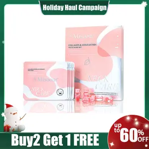 Misoour Neck Mask Set:Collagen Peptide Anti-Wrinkle Neck Mask + Astaxanthin Firming & Smoothing Serum|Reduce neck wrinkles, Moisturize and brighten,Firm and lift#TikTokShopHolidayHaul