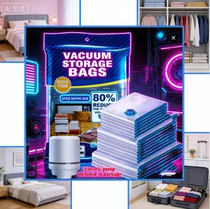 Vacuum Storage Bags 12 Pack with Electric Pump Space Saver Compression Bags for Clothes Blue and White Nylon USB Charging Travel Essential hat organizer funny stickers wall art flower bouquet crochet backyard decor cottage core best  birthday gift mini