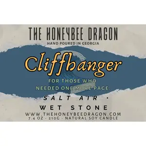 🌊 Cliffhanger | Salt Air & Wet Stone | Moody Coastal Candle