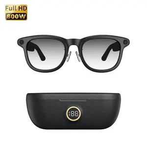 2026 New G3-AI 4K Smart Camera Glasses with 6-axis stabilization AI Photo Recognition, Real-Time Translation & Charging Case, ENC noise reduction for Bluetooth Calls,Stylish Travel Accessory-2 pairs of interchangeable lenses