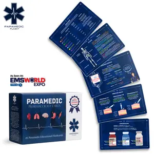 EMT & Paramedic Pharmacology Drug Study Flashcards & Pocket Guide With Test Questions, Dosage Formulas, IV Gauges, Concentrations, Drip Rates, & So Much More For Students, EMTs, Paramedics, or Nurses.