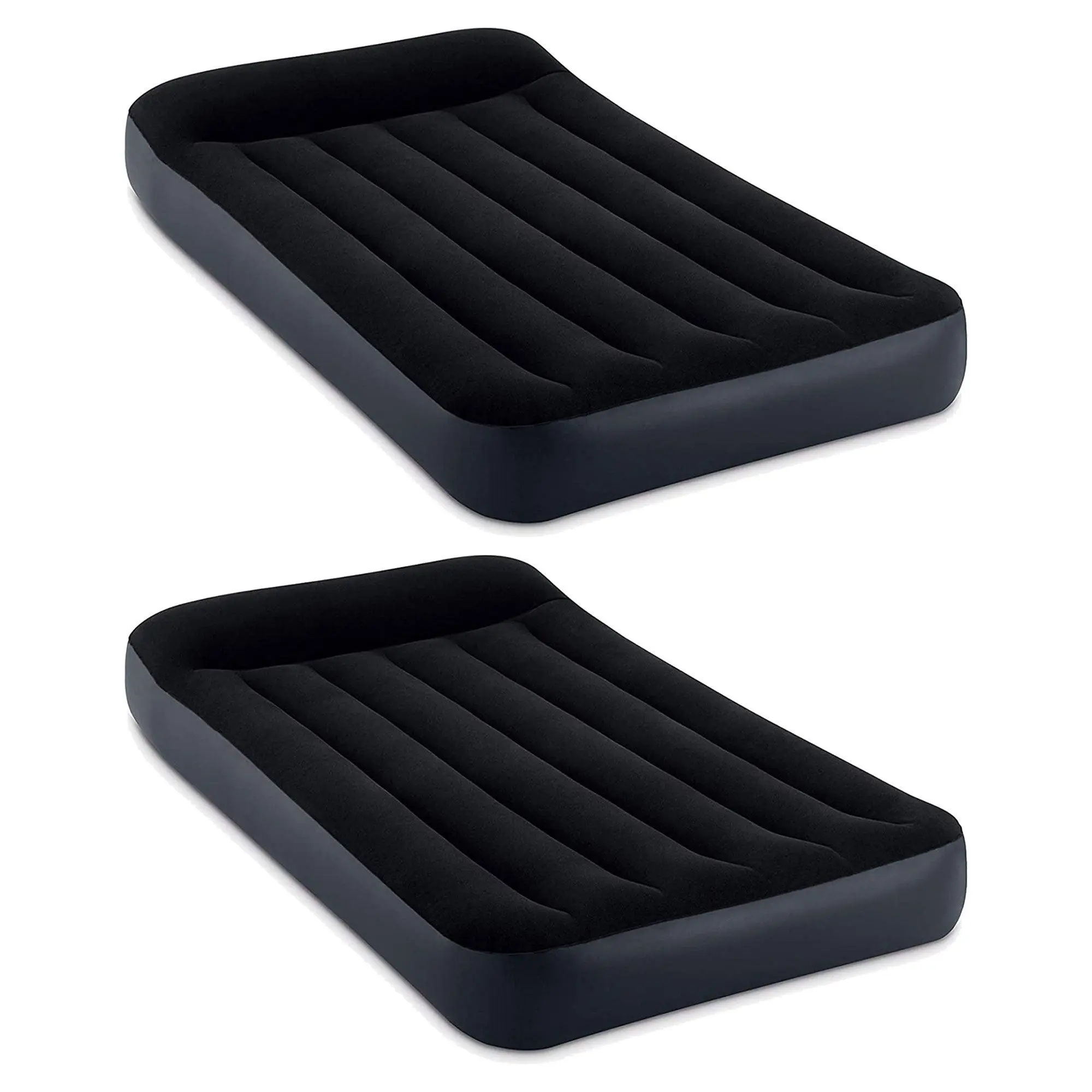Intex Dura Pillow Rest Classic Blow Up Mattress Air Bed with Pump, Twin (2 Pack) Intex Dura Pillow Rest Classic Blow Up Mattress Air Bed with Pump, Twin (2 Pack)