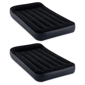 Intex Dura Pillow Rest Classic Blow Up Mattress Air Bed with Pump, Twin (2 Pack) Intex Dura Pillow Rest Classic Blow Up Mattress Air Bed with Pump, Twin (2 Pack)