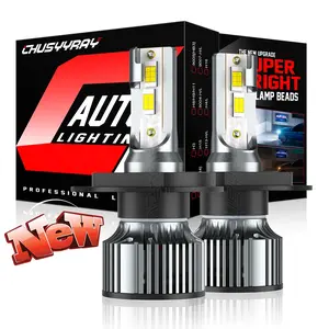 2Pcs H4 9003 HB2 LED Headlight Bulbs Kit High/Low Beams Super Bright 6000K White High Lumen