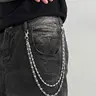 Unisex Fashionable Dual-Layer Pants Chain, Bop Chain, Casual Hip-Hop Style Accessory, Perfect for Daily Wear, All-Season Stylish Addition