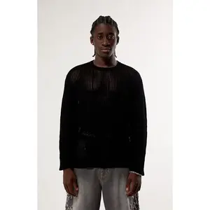 Pacsun Men's Sunset Open Knit Crew Neck Sweater