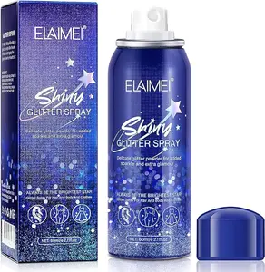 Multi-use Sparkling Elaimei Shiny Glitter Spray, for Hair and Body