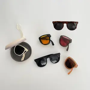 Foldable UV-Protective Children's Sunglasses Ideal for Traveling Cycling Driving - Perfect for Kids' Outdoor Activities