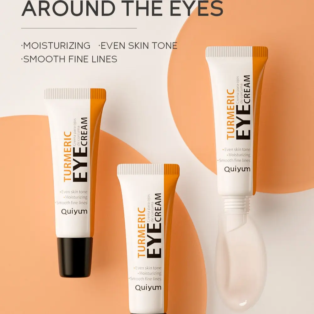 Turmeric Root Eye Cream 15ml , Ayurvedic Brightening Under Eye Treatment , Reduces Dark Circles & Puffiness , Anti-Inflammatory & Soothing - Travel Size Portable Eye Care