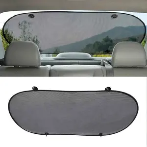 1pc Auto Rear Sun Shade Vehicle Shield Visor Protection Back Car Window Shade Mesh Sunshade Screen Sun Shade Cover Heat Insulation UV Protection