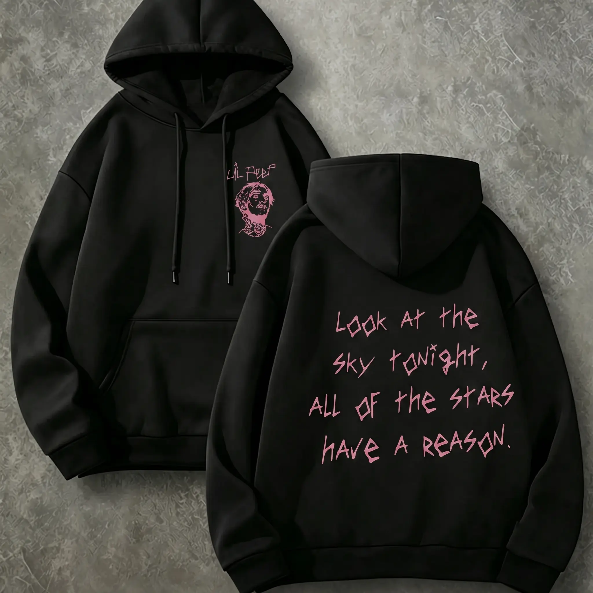 [ graphic hoodies]Lil Peep Rapper Graphic Hoodie | Music Inspired Streetwear Sweatshirt | Unisex Hip Hop Pullover Top | Trendy Casual Long Sleeve Shirt for Men Women | Rap Fan Gift | Vintage Urban Fashion Style