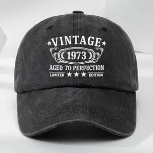 [Friedline Gear Co]  Vintage Custom Year Gen X Washed Baseball Cap, Aged To Perfection Limited Edition Hat, Birthday Gift for Dad Grandpa