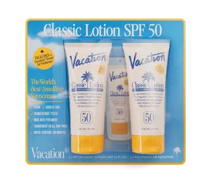 Classic Lotion SPF 50 6.0 oz 2 Pack & Classic Lotion Air Freshener Costco
