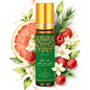 10ML Golden Coconut Bloom Ambergris Essential Oil, Long-Lasting Scent, Alcohol-Free, Body Massage Oil, Home Use, Travel Portable